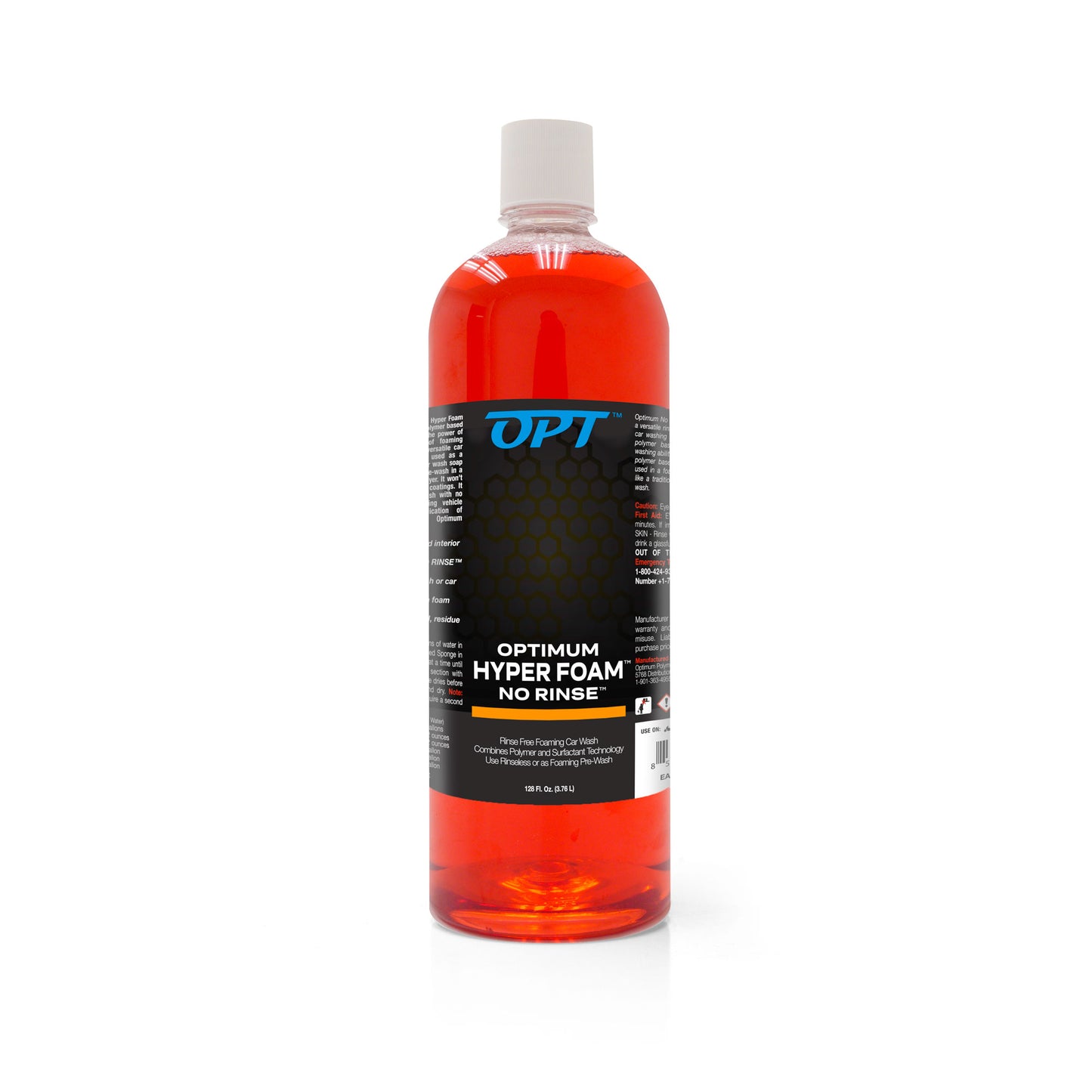 Optimum No Rinse Hyper Foam Rinseless Car Wash 32 oz. & Big Red Sponge