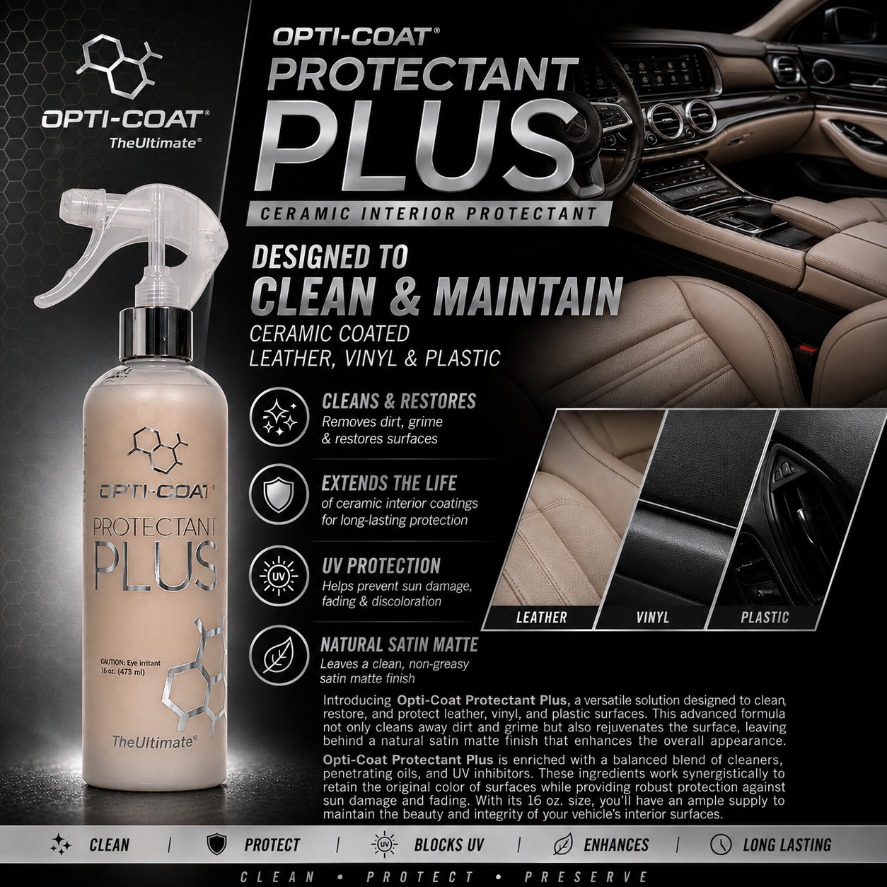 Opti-Coat Protectant Plus Ceramic Interior Protectant