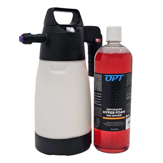 Optimum No Rinse Hyper Foam Rinseless Car Wash 32 oz. & IK Foam Pro 2+