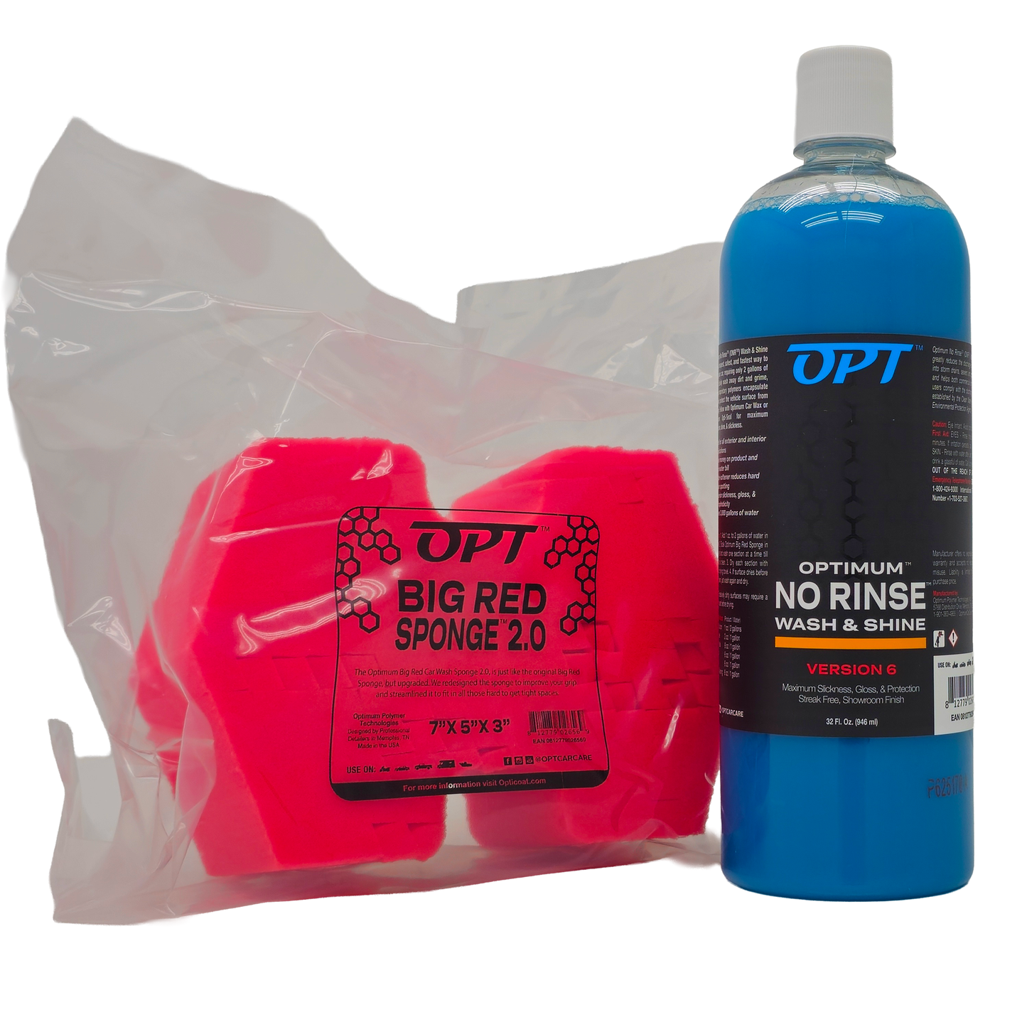 Optimum No Rinse Version 6 Starter Kit with ONR 32oz and Big Red Sponge 2.0