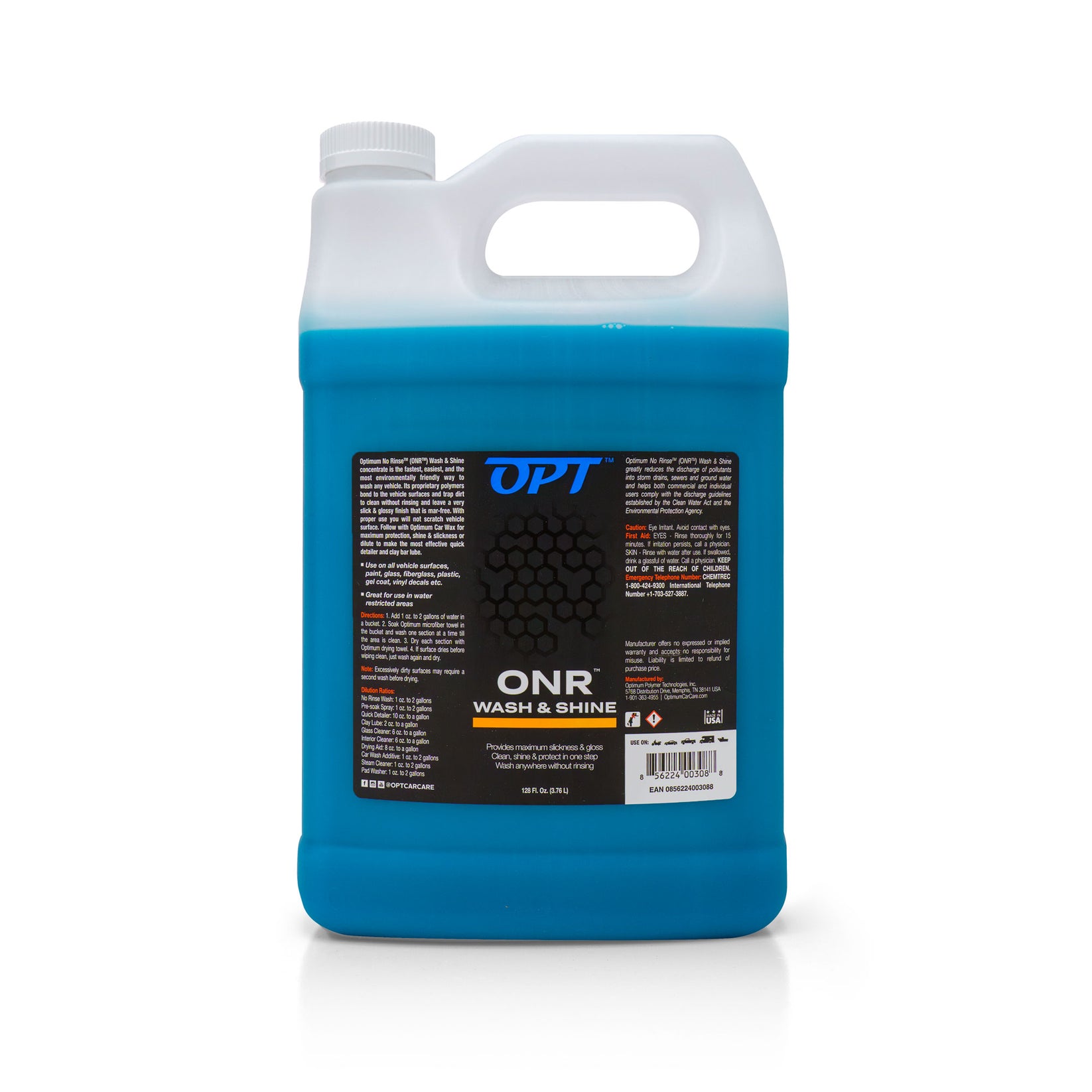 Optimum No Rinse Wash & Shine Version 6 Rinseless Car Wash (ONR) – Opti ...