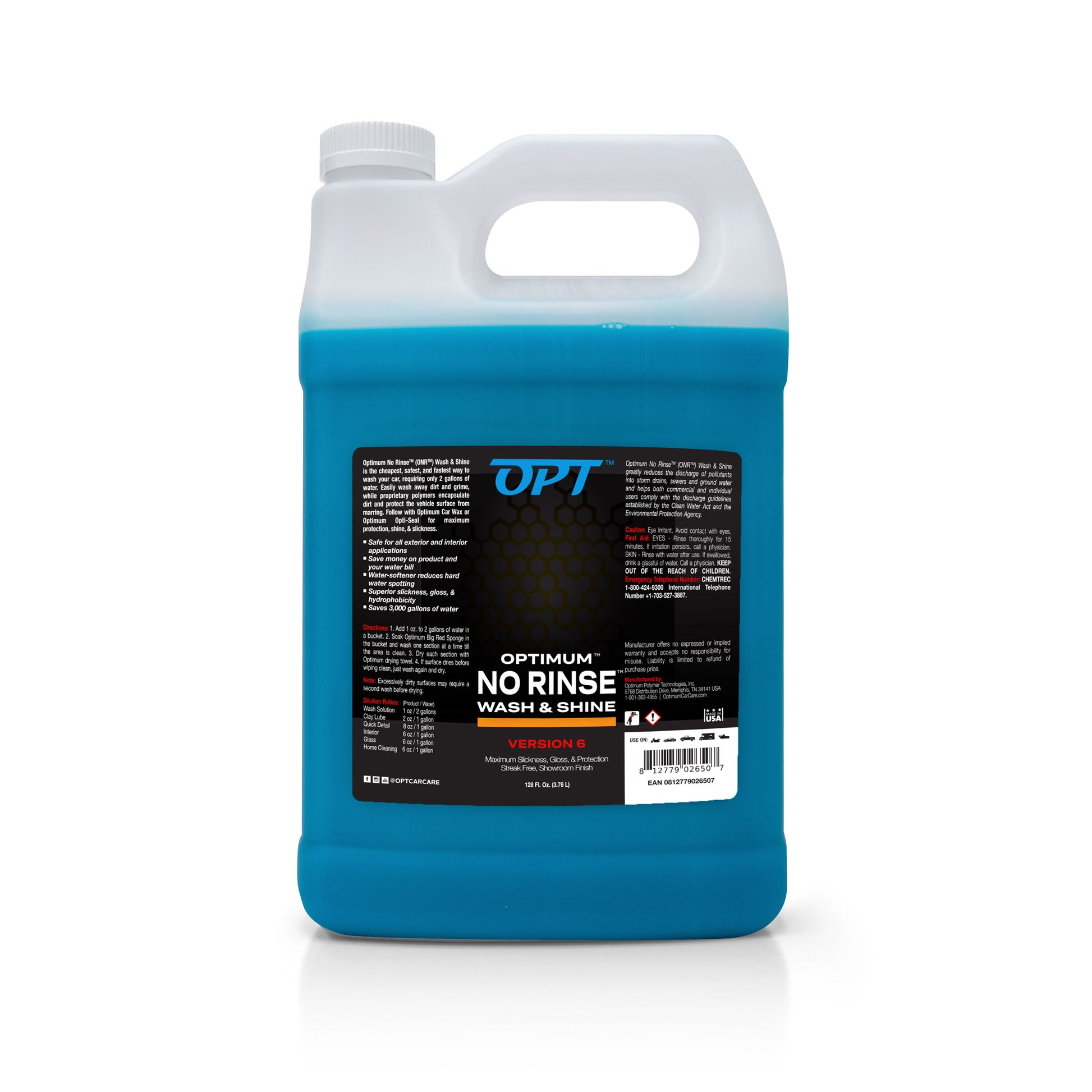 Optimum No Rinse Wash & Shine Rinseless Car Wash