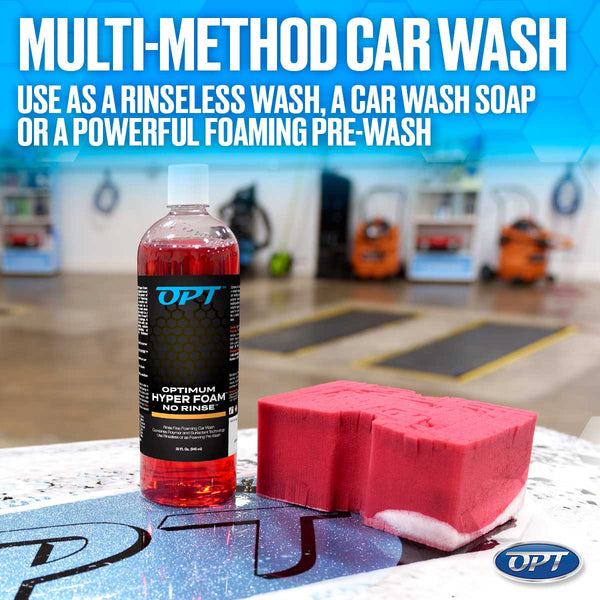 Opt No Rinse Optimum No Rinse Hyper Foam Rinseless Car Wash – Opti-Coat