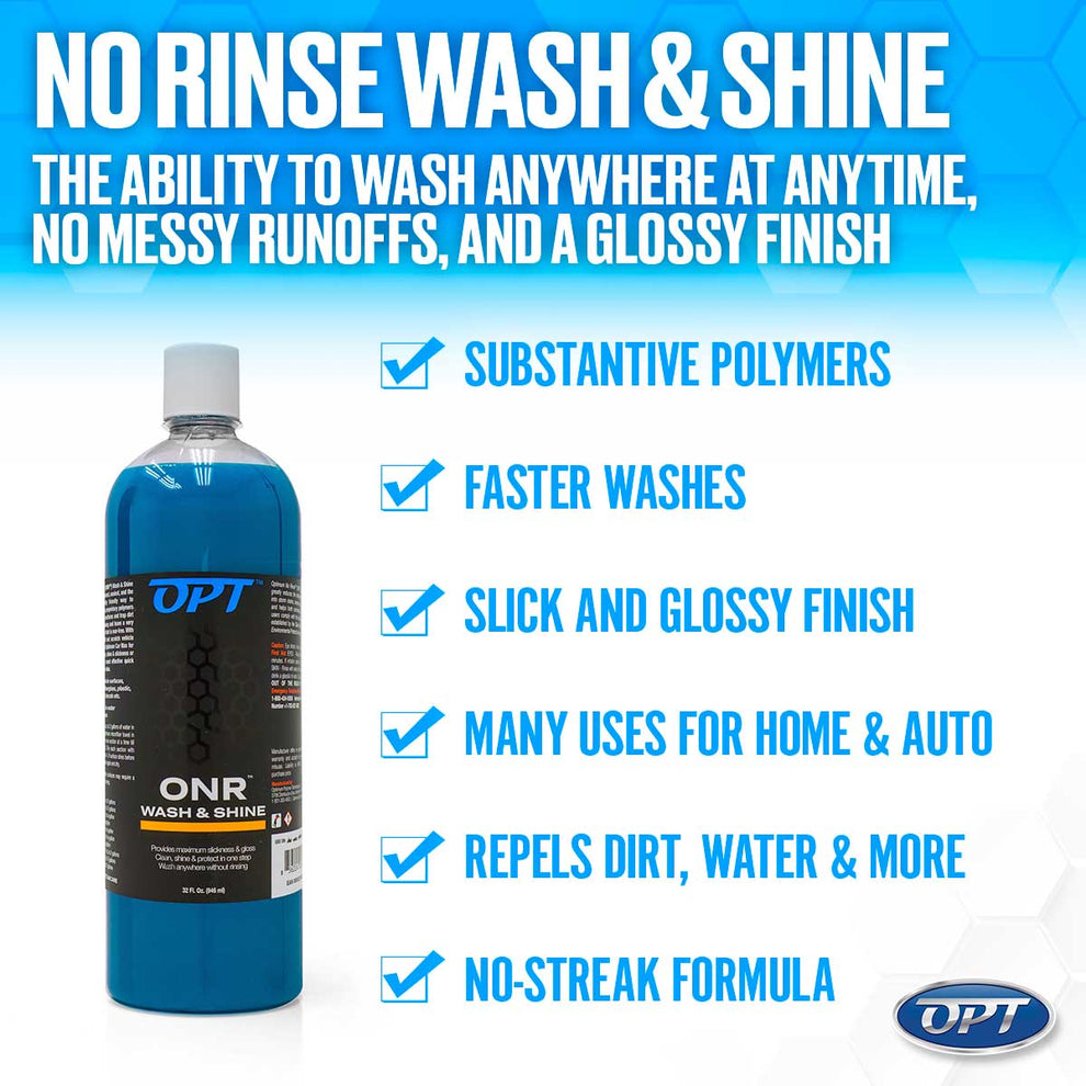 Optimum No Rinse Wash & Shine V6 | ONR Rinseless Car Wash – Opti-Coat