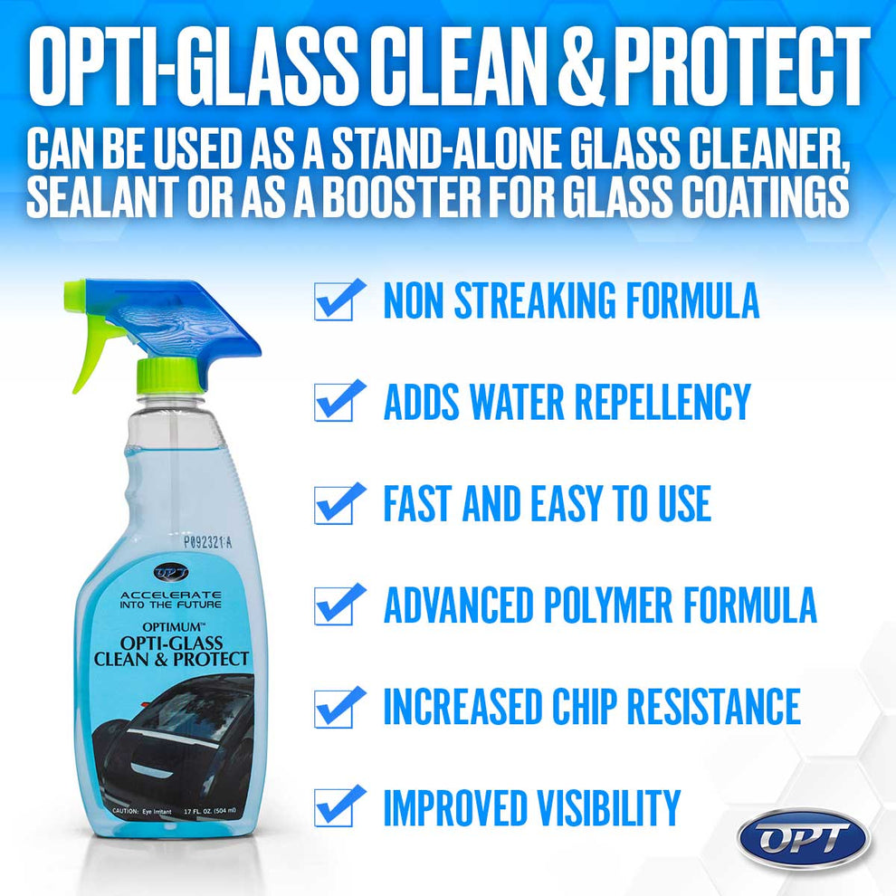Optimum Opti Glass Clean & Protect 17 oz. – Opti-Coat