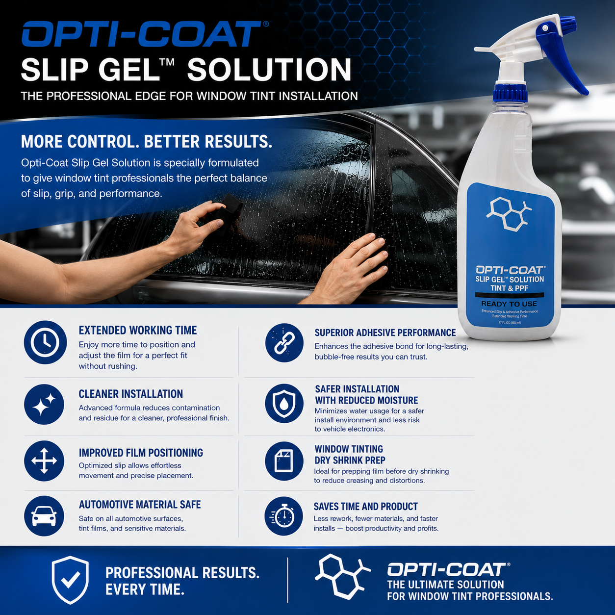 Opti-Coat Slip Gel Solution for Tint & PPF