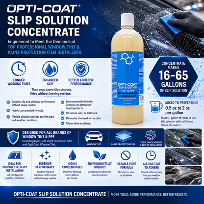 Opti-Coat Slip Solution Concentrate for Tint & PPF